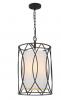 DOVER 33 PENDANT. BLACK OR ANTIQUE SILVER